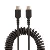StarTech.com 20in (50cm) USB C Charging Cable, Coiled Heavy Duty Fast Charge & Sync USB-C Cable, USB 2.0 Type-C Cable, Rugged Ar - Image 4