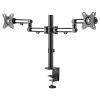 StarTech.com Desk Mount Dual Monitor Arm - Desk Clamp VESA Compatible Monitor Mount for up to 32 inch Displays - Ergonomic Artic