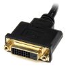 StarTech.com 8in HDMI to DVI-D Video Cable Adapter - HDMI Male to DVI Female - Image 3