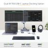 StarTech.com Thunderbolt Dock w/ USB-C Host Compatibility - Dual 4K 60Hz DisplayPort 1.4 or Dual HDMI 2.0 Monitors - Single 8K - - Image 2