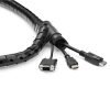 StarTech.com 1.5 m (4.9 ft.) Cable-Management Sleeve - Spiral - 25 mm (1 in.) Diameter - Image 7