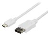 StarTech.com 6ft/1.8m USB C to DisplayPort 1.2 Cable 4K 60Hz - USB-C to DisplayPort Adapter Cable HBR2 - USB Type-C DP Alt Mode