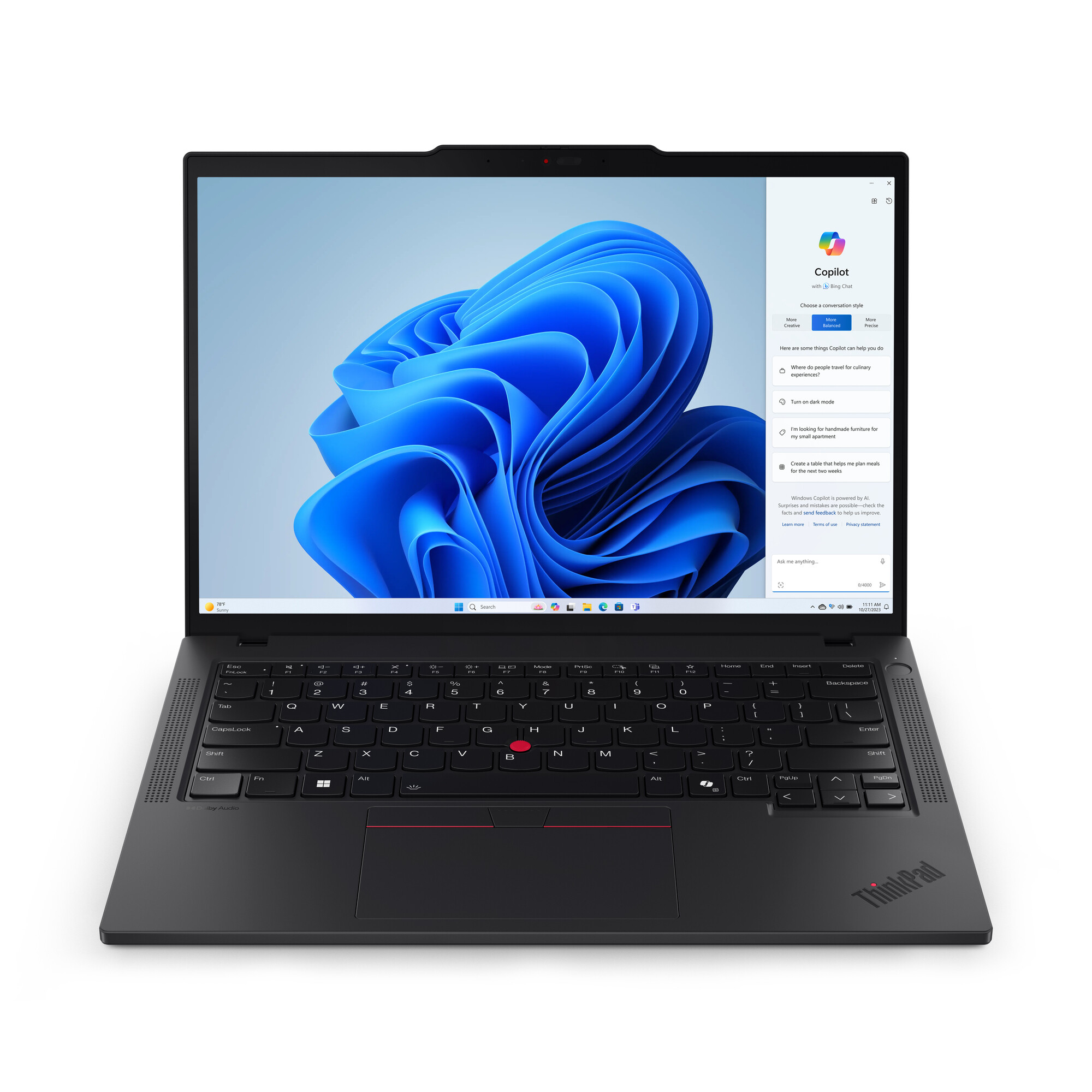 Lenovo ThinkPad T14 AMD Ryzen™ 7 PRO 8840U Laptop 35.6 cm (14") Touchscreen WUXGA 16 GB DDR5-SDRAM 512 GB SSD Wi-Fi 6E (8