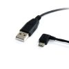 StarTech.com 3 ft Micro USB Cable - A to Left Angle Micro B