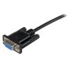 StarTech.com 2m Black DB9 RS232 Serial Null Modem Cable F/F - Image 2