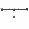 StarTech.com Desk Mount Triple Monitor Arm - Ergonomic VESA 3 Monitor Mount up to 27" - Articulating & Height Adjustable Pole M