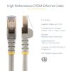 StarTech.com 2m CAT6a Ethernet Cable - 10 Gigabit Shielded Snagless RJ45 100W PoE Patch Cord - 10GbE STP Network Cable w/Strain - Image 2