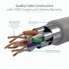 StarTech.com 2m CAT6a Ethernet Cable - 10 Gigabit Shielded Snagless RJ45 100W PoE Patch Cord - 10GbE STP Network Cable w/Strain - Image 8