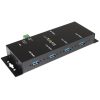 StarTech.com 4-Port Industrial USB 3.0 Hub with ESD Protection~4-Port USB 3.0 Hub - 5Gbps - Metal Industrial USB-A Hub - Wall or - Image 5