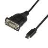 StarTech.com USB C to Serial Adapter Cable with COM Port Retention - 16" (40cm) USB Type C to RS232 (DB9) Serial Converter Cable