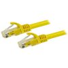 StarTech.com 1.5m CAT6 Ethernet Cable - Yellow CAT 6 Gigabit Ethernet Wire -650MHz 100W PoE RJ45 UTP Network/Patch Cord Snagless