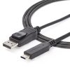 StarTech.com 6ft/1.8m USB C to DisplayPort 1.4 Cable - 4K/5K/8K USB Type-C to DP 1.4 Alt Mode Video Adapter Converter - HBR3/HDR - Image 2