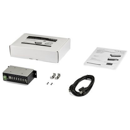 StarTech.com 7-Port USB 2.0 Hub - Metal Industrial USB-A Hub with ESD & 350W Surge Protection - Extended Operating Temp -40 to - Image 4