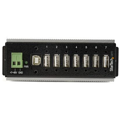 StarTech.com 7-Port USB 2.0 Hub - Metal Industrial USB-A Hub with ESD & 350W Surge Protection - Extended Operating Temp -40 to - Image 3