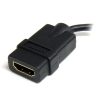 StarTech.com Micro HDMI to HDMI Adapter - 4K 30Hz Video - Durable High Speed Micro HDMI Type-D to HDMI 1.4 Converter/Cable Adapt - Image 3
