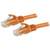StarTech.com 1m CAT6 Ethernet Cable - Orange CAT 6 Gigabit Ethernet Wire -650MHz 100W PoE RJ45 UTP Network/Patch Cord Snagless w