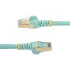 StarTech.com 1.5 m CAT6a Patch Cable - Shielded (STP) - 100% Copper Wire - Snagless Connector - Aqua - Image 9