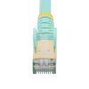 StarTech.com 1.5 m CAT6a Patch Cable - Shielded (STP) - 100% Copper Wire - Snagless Connector - Aqua - Image 5