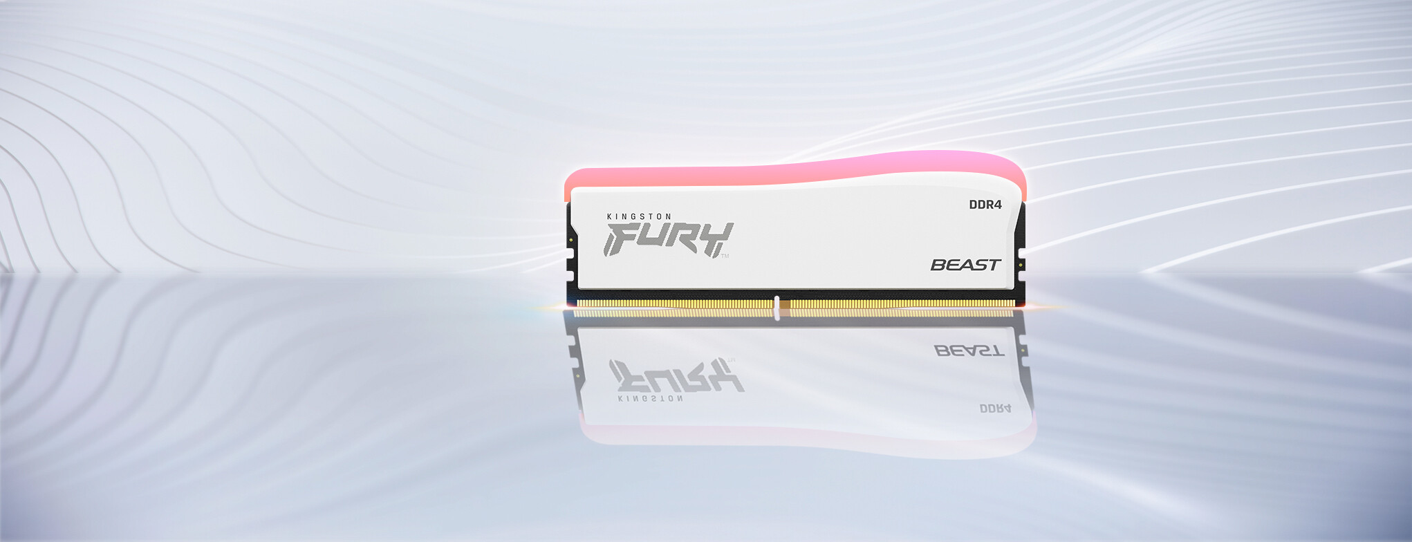 Kingston Technology FURY Beast 32GB 3200MT/s DDR4 CL16 DIMM (Kit of 2) White RGB SE - Image 6