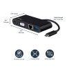 StarTech.com USB C Multiport Adapter - Mini USB-C Dock w/ Single Monitor VGA 1080p Video - 60W Power Delivery Passthrough - USB - Image 2