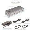 StarTech.com Dual-Laptop USB-C KVM Docking Station, Dual Monitor 4K 60Hz DisplayPort Dock, 5-Port USB Hub, GbE, 90W/45W Power De - Image 8