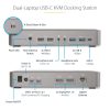 StarTech.com Dual-Laptop USB-C KVM Docking Station, Dual Monitor 4K 60Hz DisplayPort Dock, 5-Port USB Hub, GbE, 90W/45W Power De - Image 17