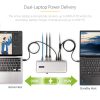 StarTech.com Dual-Laptop USB-C KVM Docking Station, Dual Monitor 4K 60Hz DisplayPort Dock, 5-Port USB Hub, GbE, 90W/45W Power De - Image 3