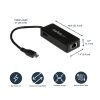 StarTech.com USB-C to Gigabit Network Adapter with Extra USB 3.0 Port - Image 2