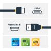 StarTech.com USB-C to Mini-USB Cable - M/M - 2 m (6 ft.) - USB 2.0 - Image 3