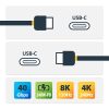 StarTech.com 1m (3.3ft) USB4 Cable, USB-IF Certified USB-C Cable, 40Gbps, 240W Power Delivery PD 3.1 EPR, 8K 60Hz, USB Type-C Da - Image 6