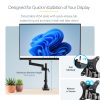 StarTech.com Desk Mount Monitor Arm with 2x USB 3.0 ports - Pole Mount Full Motion Single Arm Monitor Mount for up to 34" VESA D - Image 17