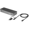 StarTech.com Universal Laptop Docking Station, Hybrid USB-C & USB-A Dock, Dual 4K DP & HDMI, 60W PD, Mac / Windows / Chrome OS,