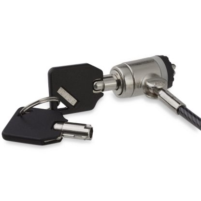 StarTech.com 6ft (2m) Laptop Cable Lock with Keys - Keyed Security Cable Lock for Compatible K-Slot Laptops, Desktops, Computers