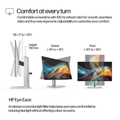 HP Series 7 Pro 23.8 inch FHD Monitor - 724pf - Image 5