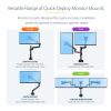 StarTech.com Desk Mount Monitor Arm with 2x USB 3.0 ports - Pole Mount Full Motion Single Arm Monitor Mount for up to 34" VESA D - Image 3