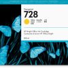 HP 728 300-ml Yellow DesignJet Ink Cartridge