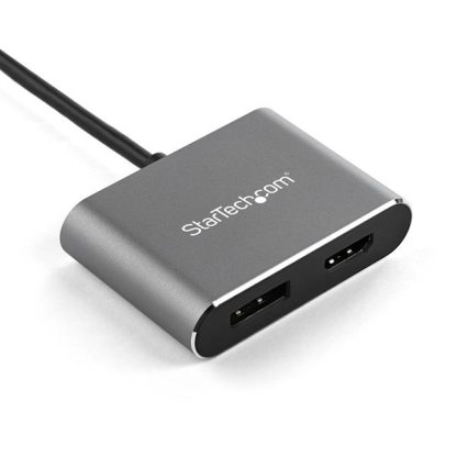 StarTech.com USB C Multiport Video Adapter - 4K 60Hz USB-C to HDMI 2.0 or DisplayPort 1.2 Monitor Adapter - USB Type-C 2-in-1 Di - Image 2