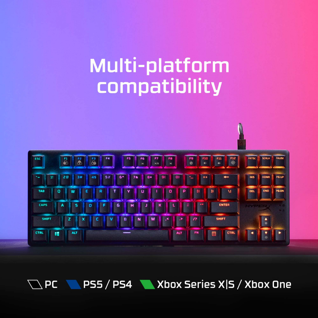 HyperX Alloy Origins Core PBT HX Aqua - Mechanical Gaming Keyboard - Image 7