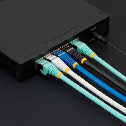 StarTech.com 1.5m CAT6a Ethernet Cable - Aqua - Low Smoke Zero Halogen (LSZH) - 10GbE 500MHz 100W PoE++ Snagless RJ-45 w/Strain - Image 3