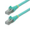 StarTech.com 1.5m CAT6a Ethernet Cable - Aqua - Low Smoke Zero Halogen (LSZH) - 10GbE 500MHz 100W PoE++ Snagless RJ-45 w/Strain