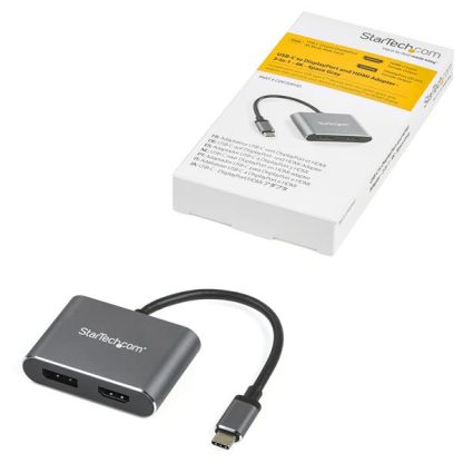 StarTech.com USB C Multiport Video Adapter - 4K 60Hz USB-C to HDMI 2.0 or DisplayPort 1.2 Monitor Adapter - USB Type-C 2-in-1 Di - Image 5