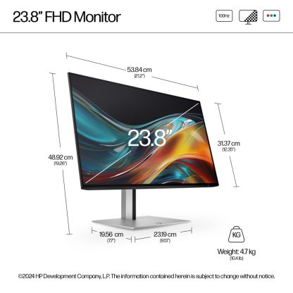 HP Series 7 Pro 23.8 inch FHD Monitor - 724pf - Image 4