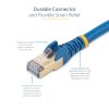 StarTech.com 1m CAT6a Ethernet Cable - 10 Gigabit Shielded Snagless RJ45 100W PoE Patch Cord - 10GbE STP Network Cable w/Strain - Image 7