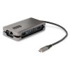 StarTech.com USB-C Multiport Adapter - HDMI/VGA - 4K 60Hz - 3-Port USB Hub - 100W Power Delivery Pass-Through - GbE - Travel Min
