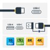 StarTech.com 3ft (1m) USB-C Cable with USB-A Adapter Dongle - Hybrid 2-in-1 USB C Cable w/ USB-A - USB-C to USB-C (10Gbps/100W P - Image 2