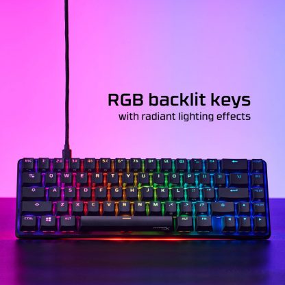 HP HyperX Alloy Origins 65 - Mechanical Gaming Keyboard - HX Aqua (US Layout) - Image 2