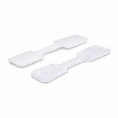 StarTech.com 3.5in (9cm) Cable Labels, 100 Pack, White, Hook-to-Hook Fastener Cable Tags, Write-On Cord Labels for Cable Managem