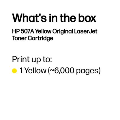 HP 507A Yellow Original LaserJet Toner Cartridge - Image 5