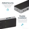 StarTech.com Universal Laptop Docking Station, Hybrid USB-C & USB-A Dock, Dual 4K DP & HDMI, 60W PD, Mac / Windows / Chrome OS, - Image 9