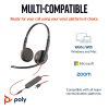 POLY Blackwire 3225 Stereo USB-C Headset +3.5mm Plug +USB-C/A Adapter (Bulk) - Image 2